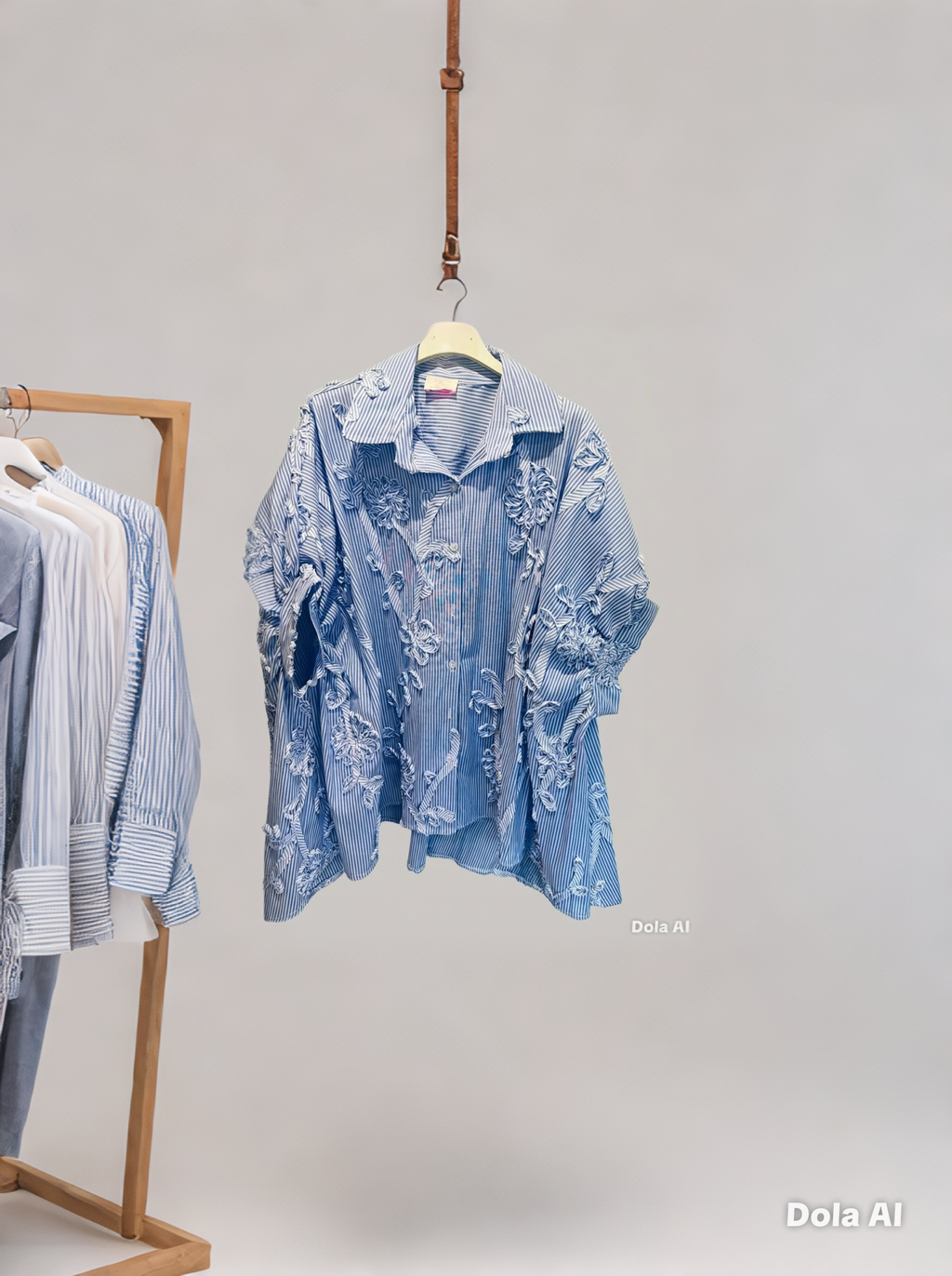 Pinstripe Scroll Shirt