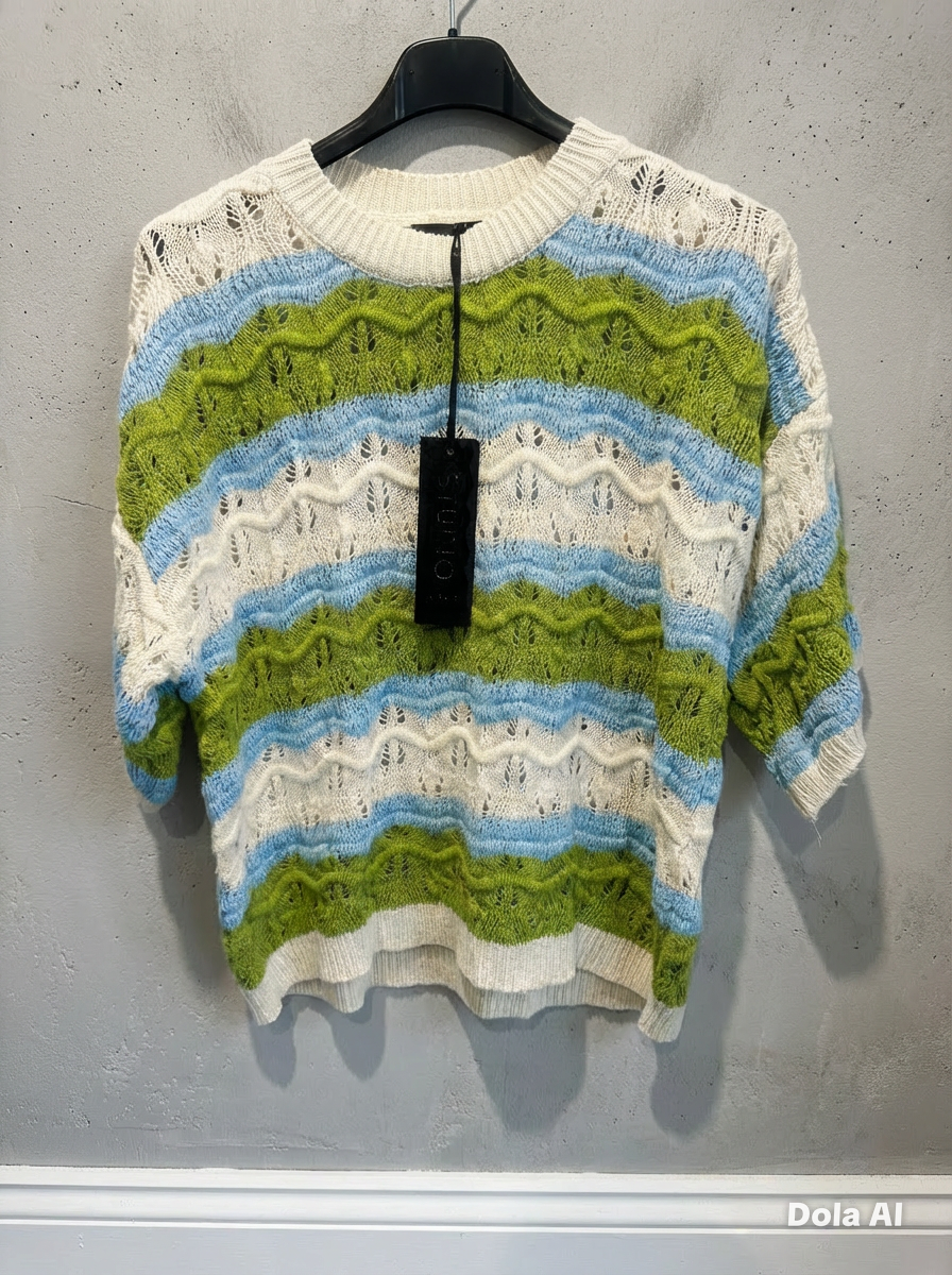 Knitted wave Top
