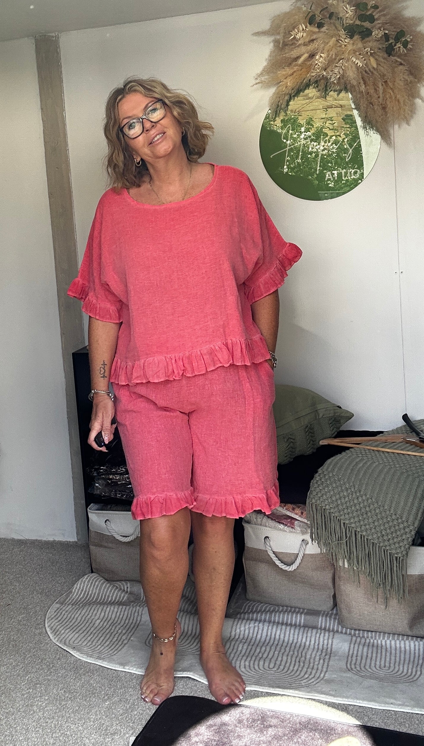 Frill Short Set