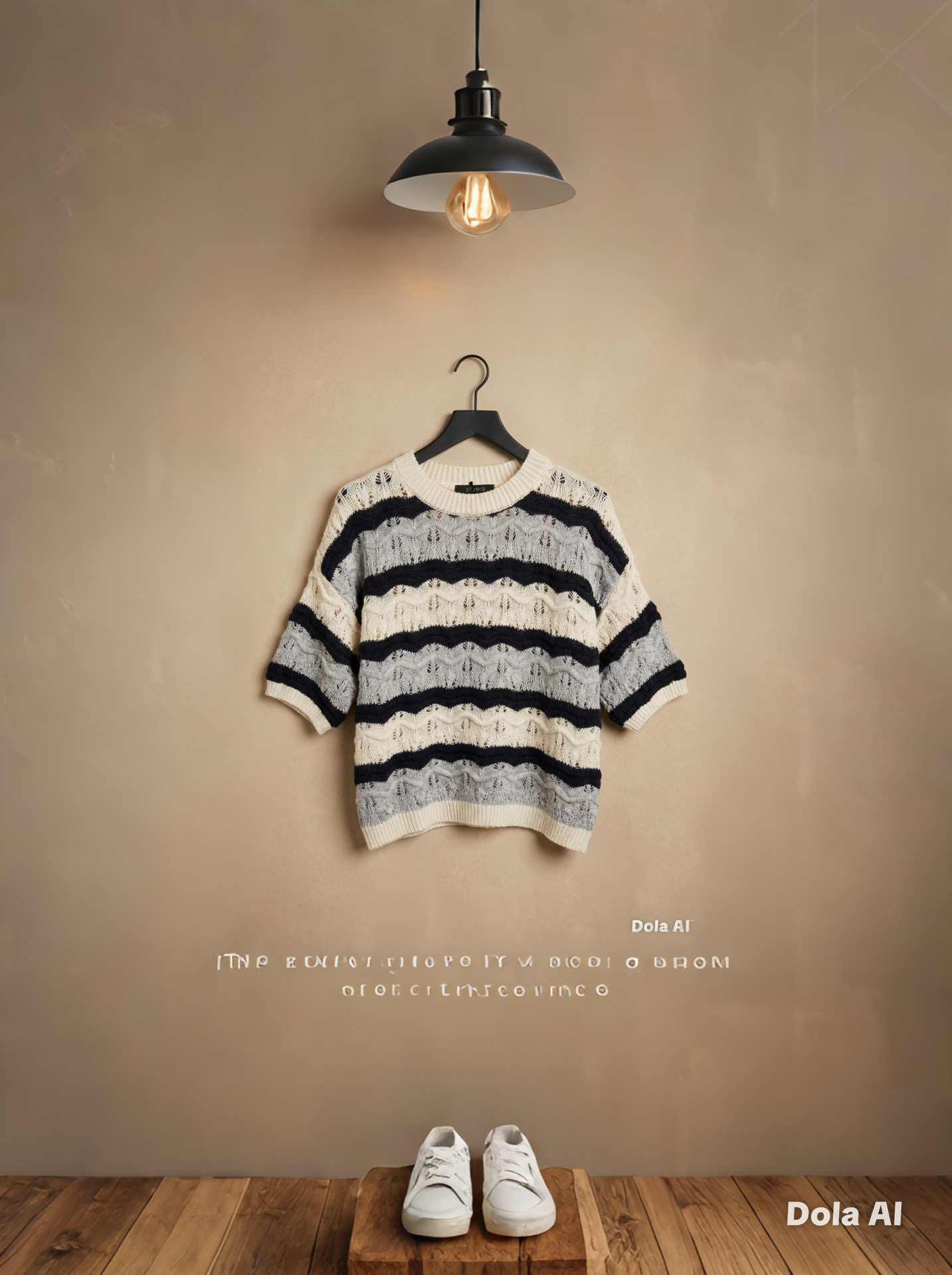 Knitted wave Top