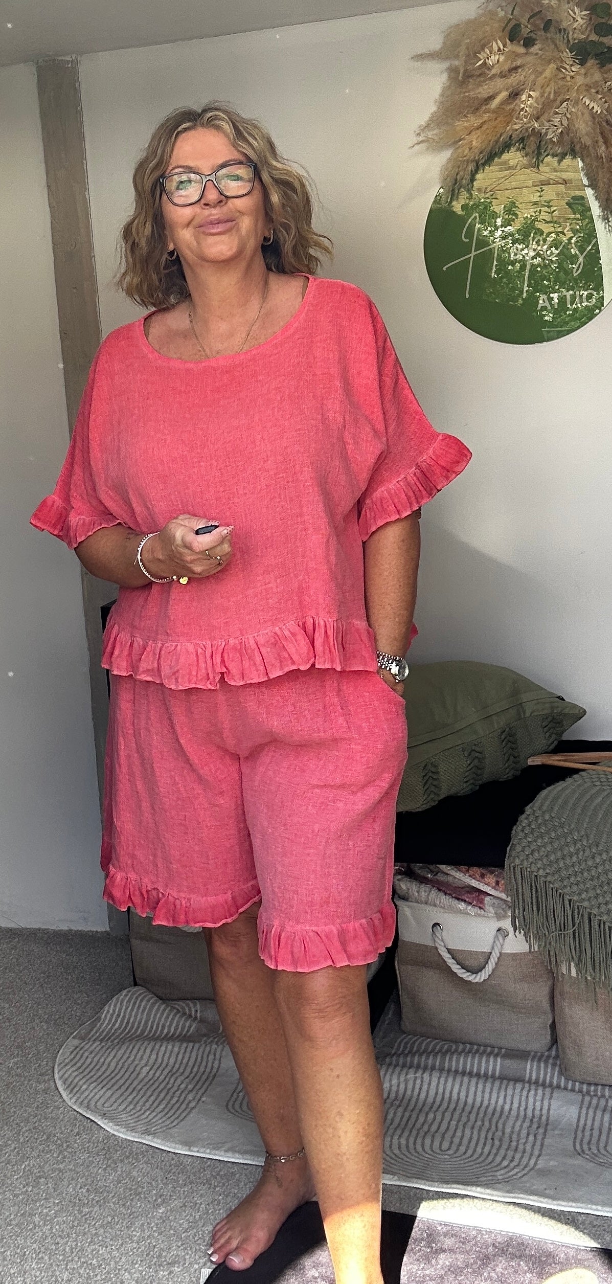 Frill Short Set