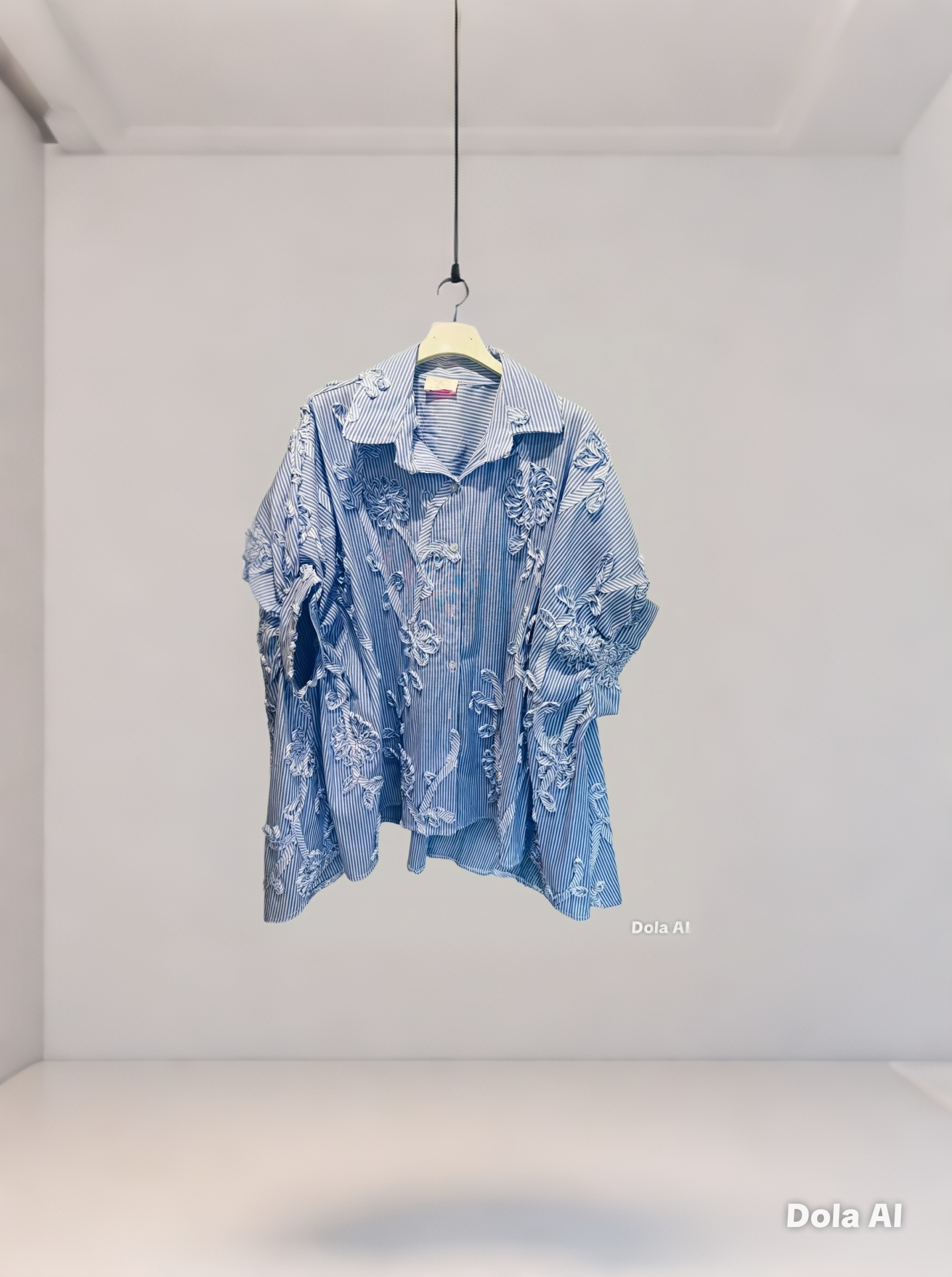 Pinstripe Scroll Shirt