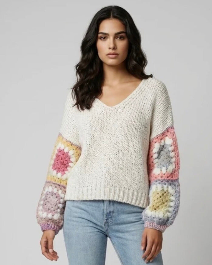 Crochet Sleeve Jumper
