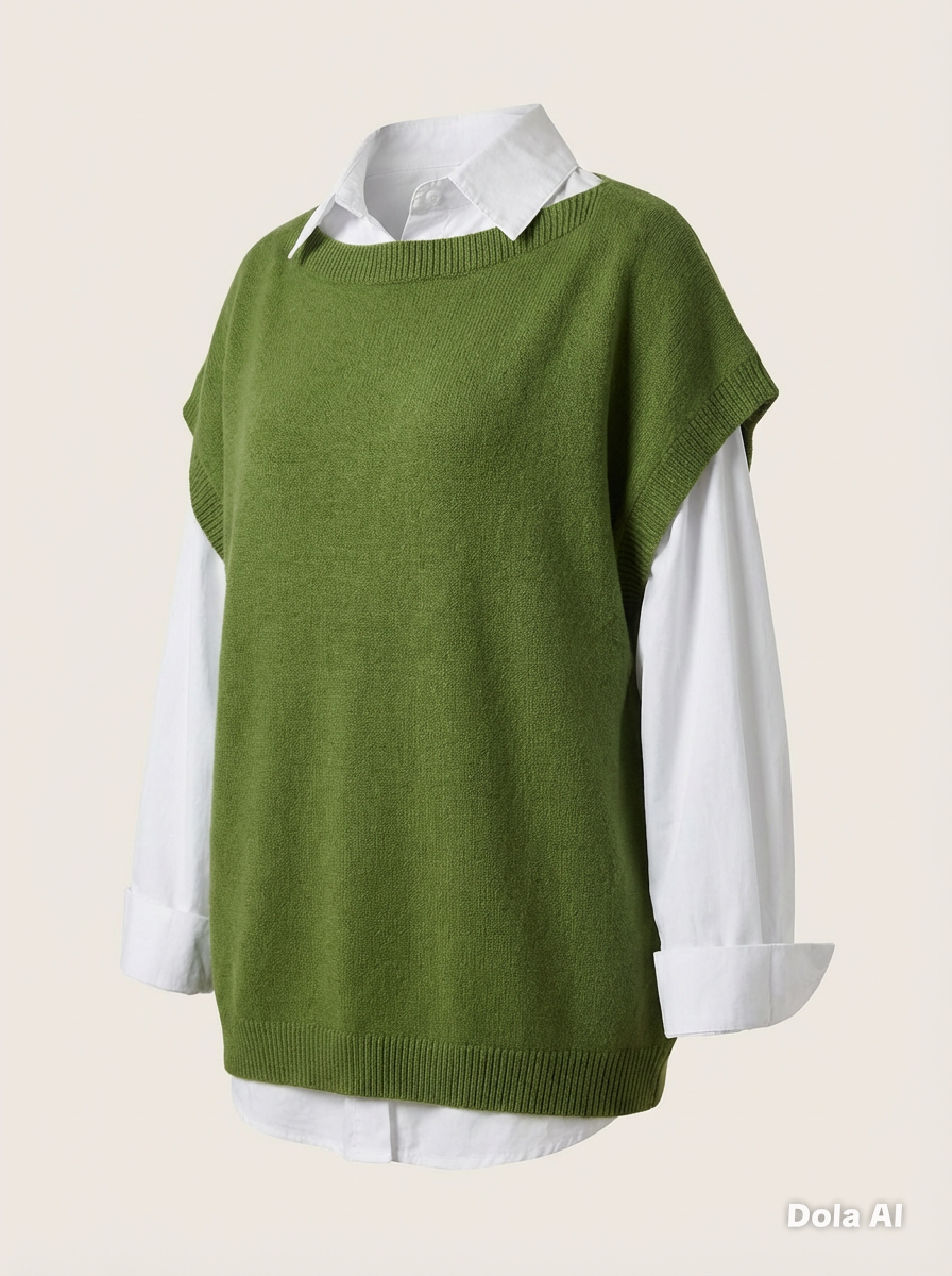 White shirt with sleeveless Tank