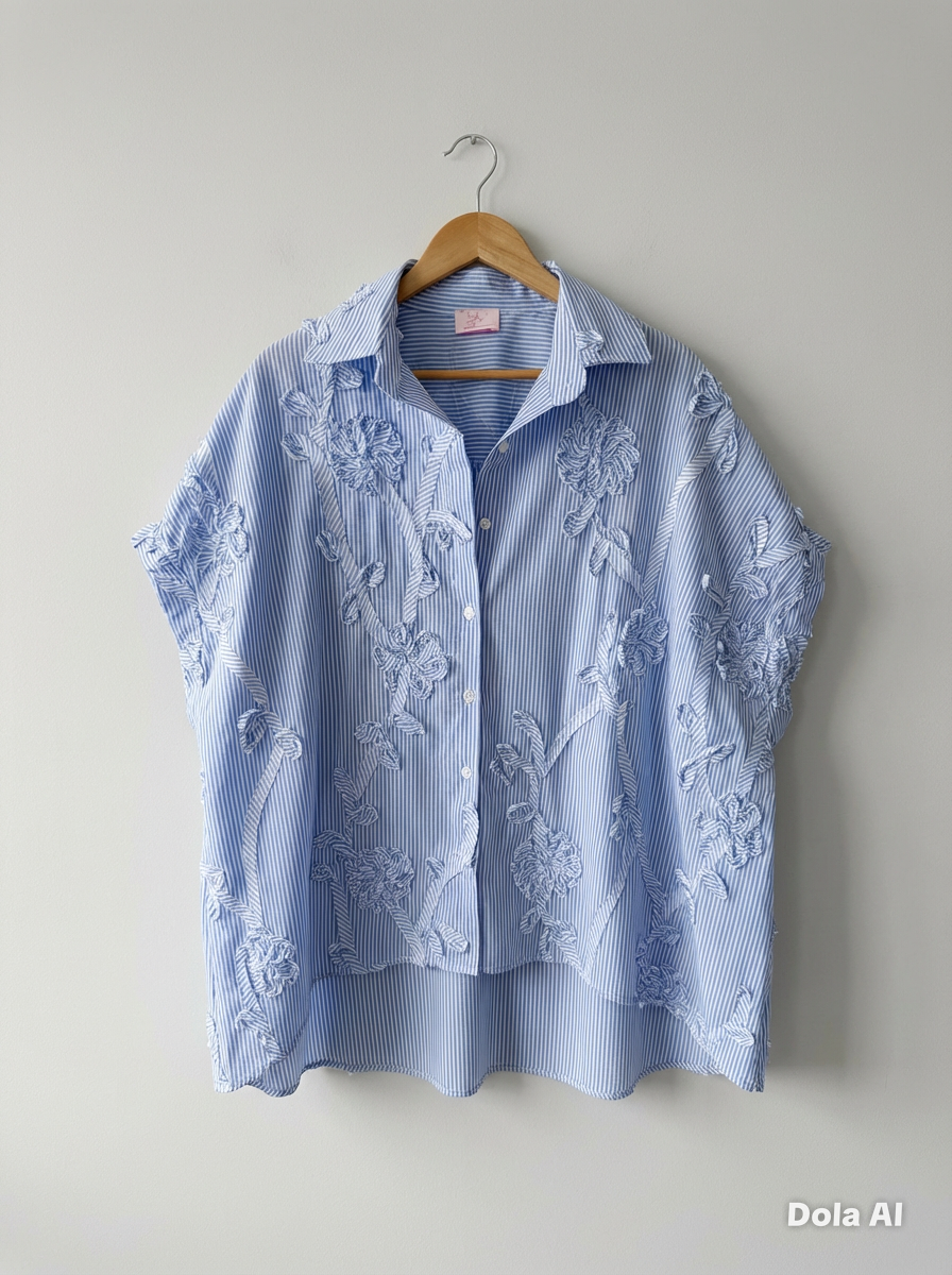 Pinstripe Scroll Shirt