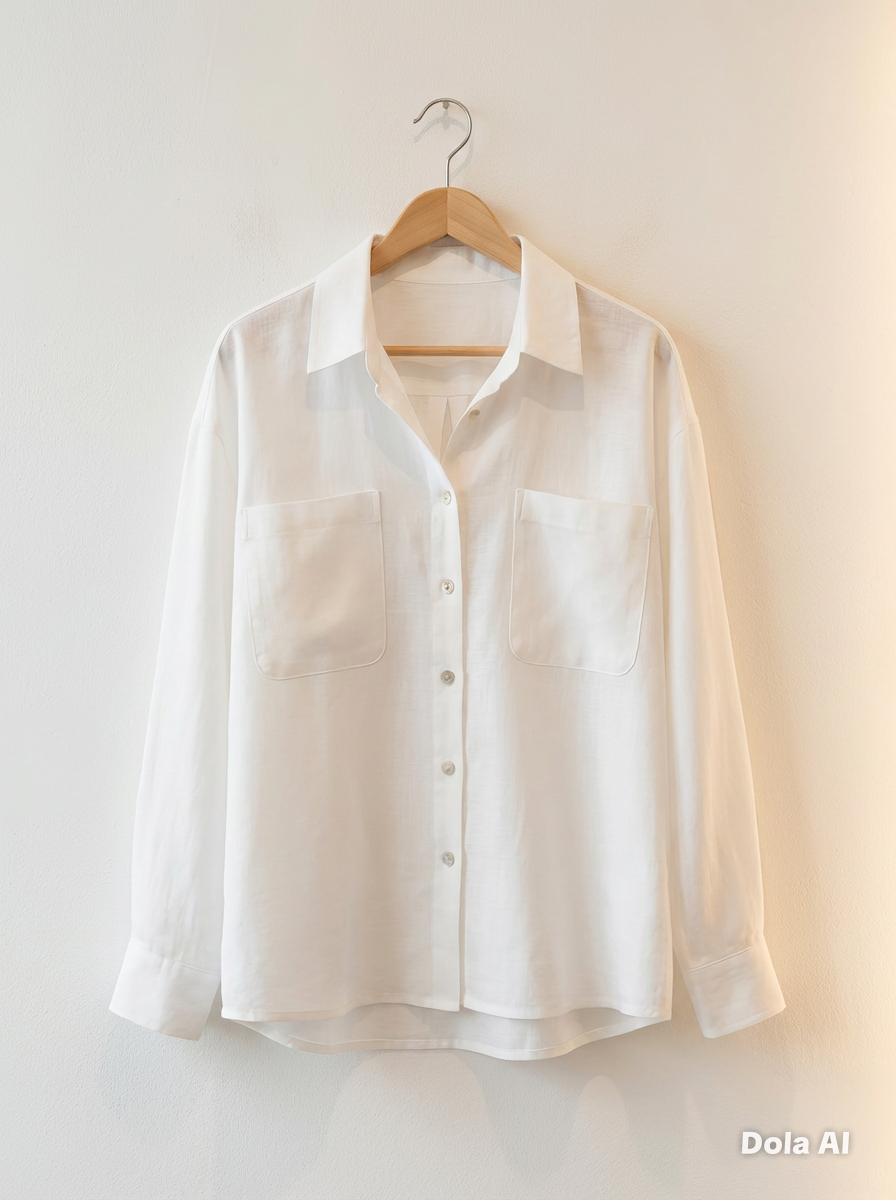 White 100% Linen Shirt