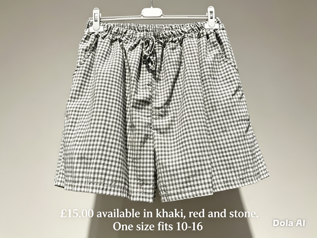 Gingham shorts