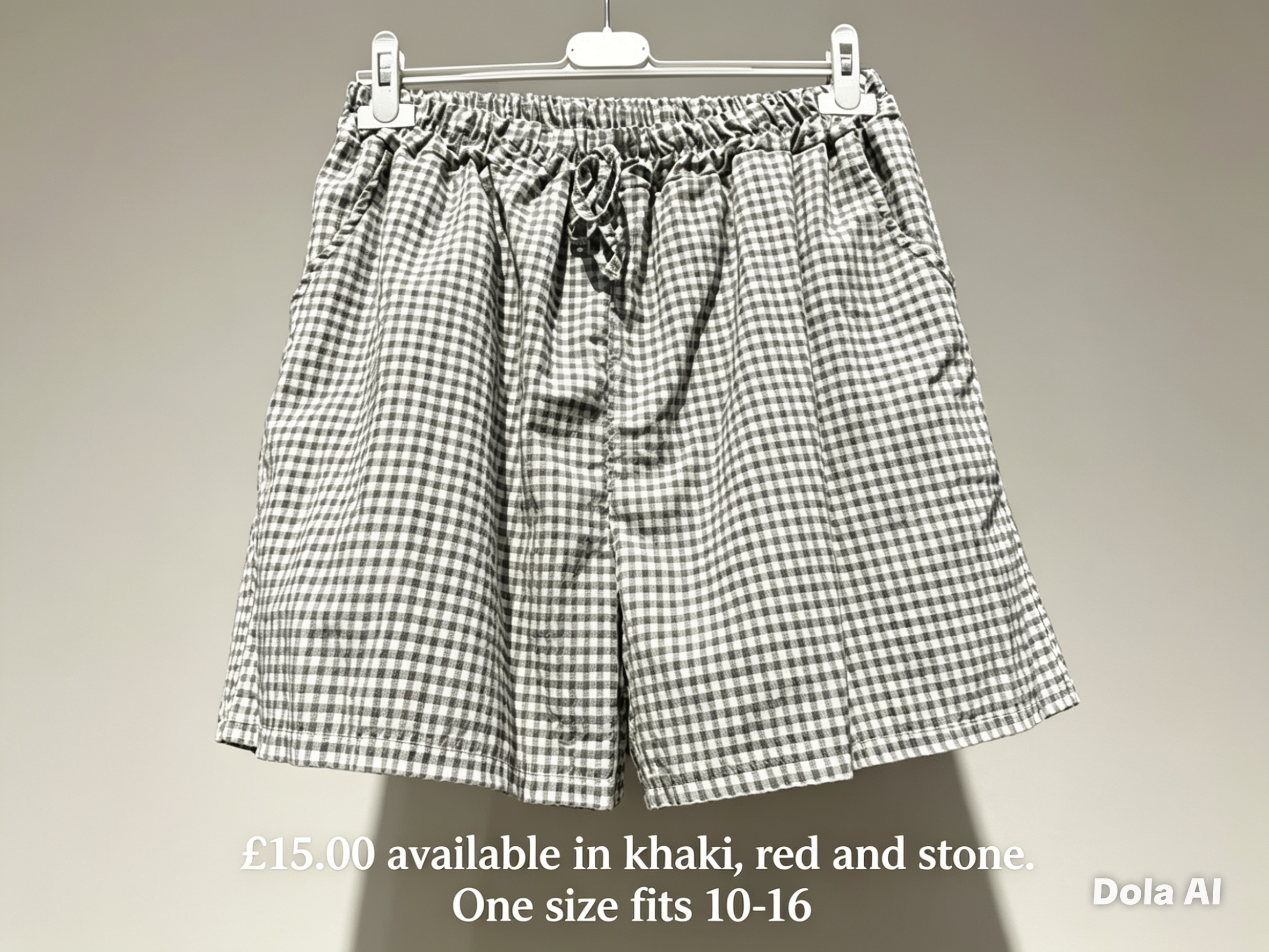 Gingham shorts