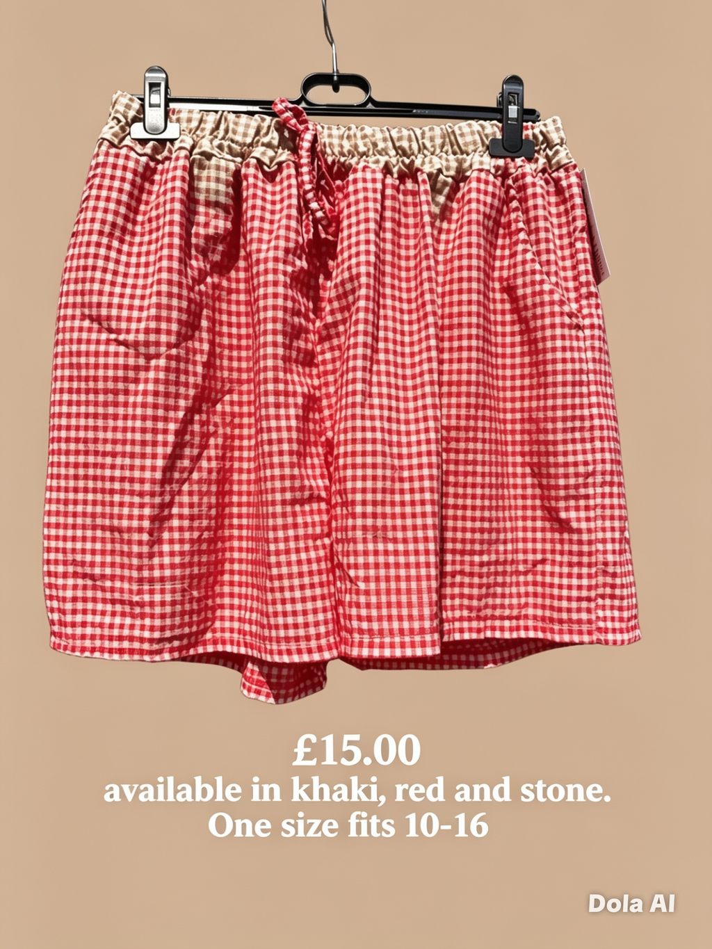 Gingham shorts