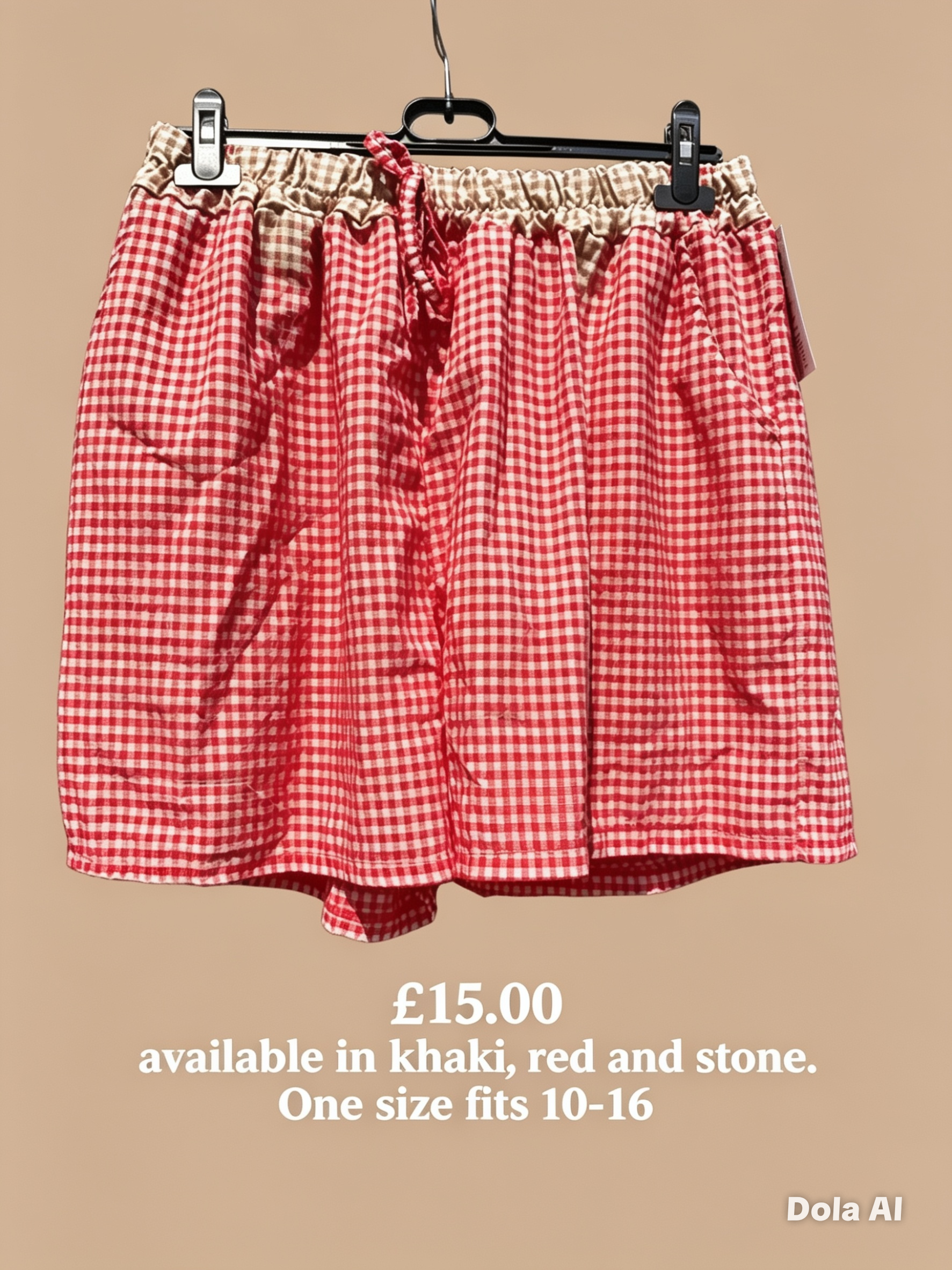 Gingham shorts